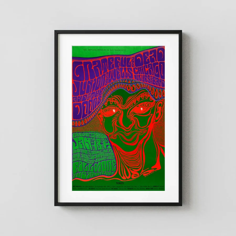 Grateful Dead, the Doors 1967 Fillmore Concert Poster