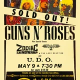 Guns N' Roses 1988 Appetite for Destruction Era New York City, NY Concert Poster