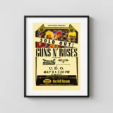 Guns N' Roses 1988 Appetite for Destruction Era New York City, NY Concert Poster