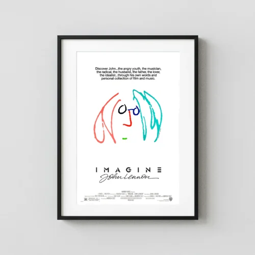 Imagine - John Lennon Artwork. Rock and Roll. Music Poster