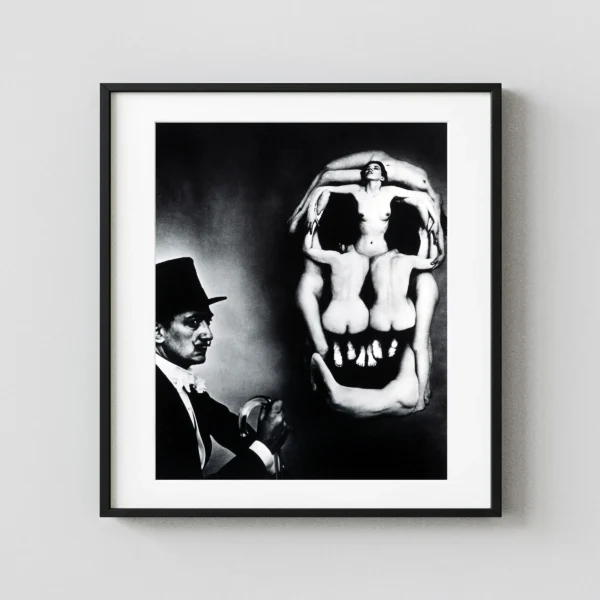 In Voluptas Mors Dali Skull 1951 Nude Photography Print