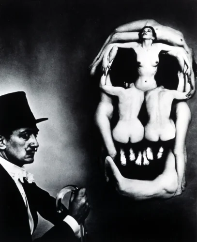 In Voluptas Mors Dali Skull 1951 Nude Photography Print