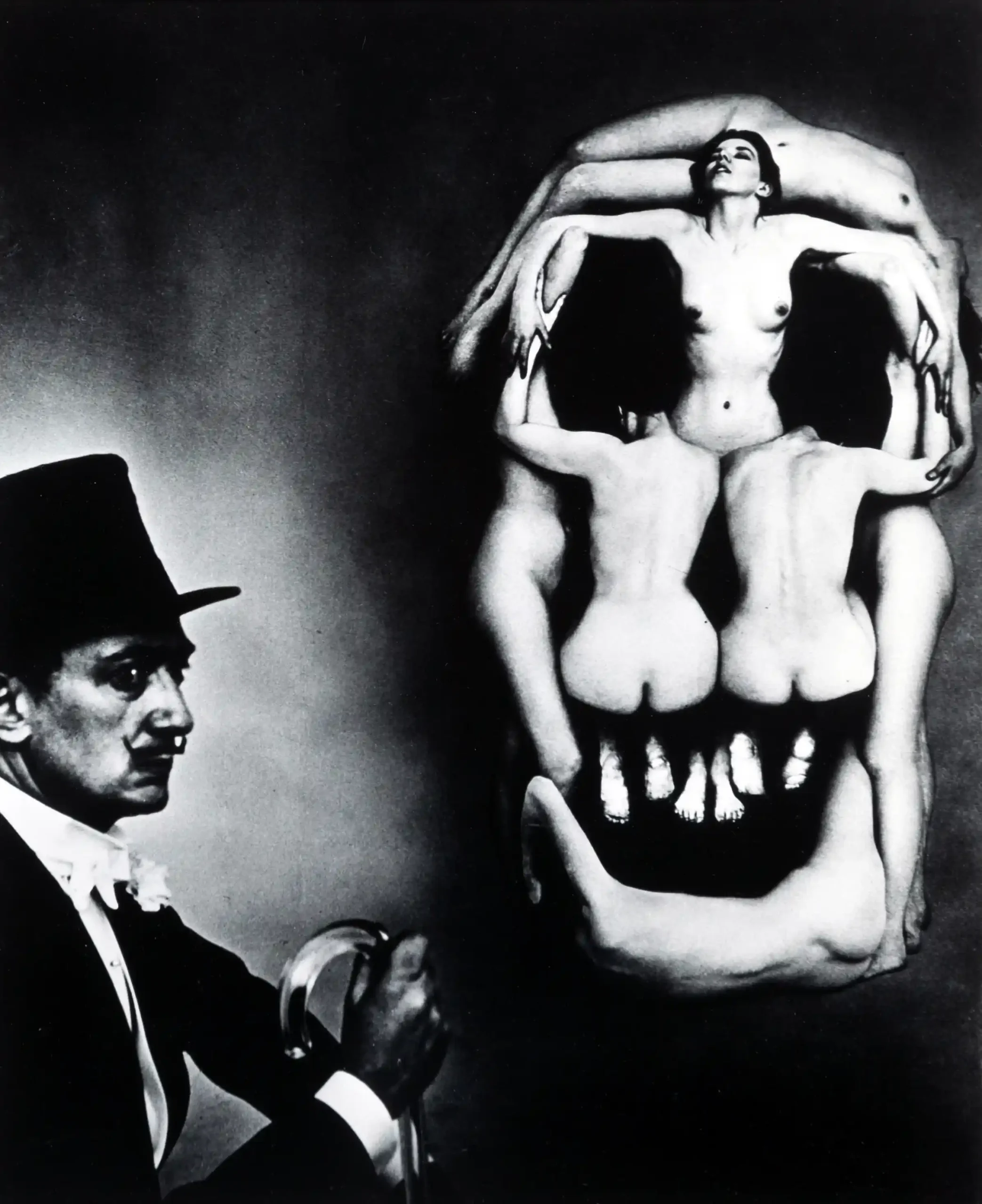 In Voluptas Mors Dali Skull 1951 Nude Photography Print