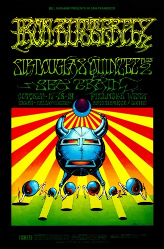 Iron Butterfly 1968 Fillmore West Poster