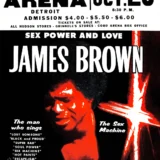 James Brown 1972 Cobo Arena, Detroit Globe Concert Poster