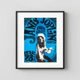 Janis Joplin 1969 San Bernardino, CA Small Concert Poster