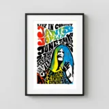 Janis Joplin 1970 Schenectady, NY Concert Poster