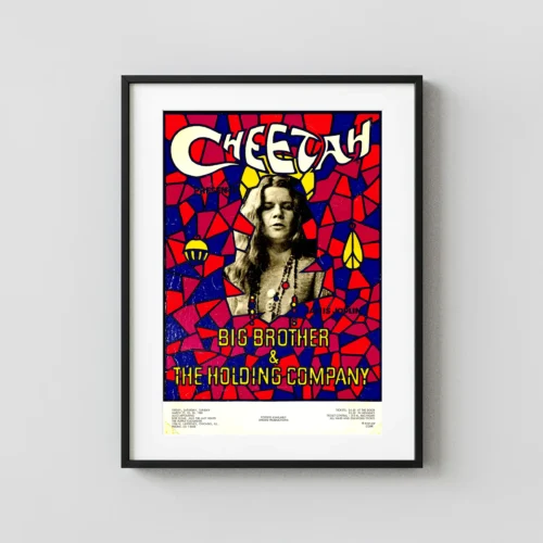 Janis Joplin, Big Brother & Holding Co. 1968 Chicago, IL Cheetah Concert Poster