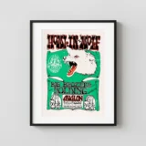 Janis Joplin, Howlin' Wolf 1966 Music Poster