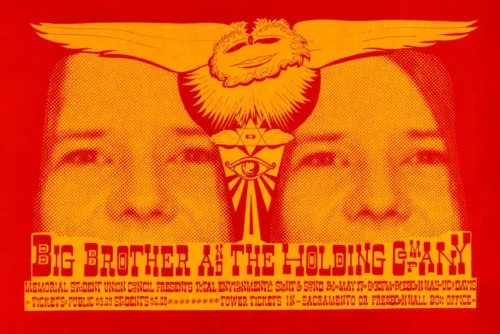 Janis Joplin with Big Brother & Holding Company 1968 Davis Music Poster