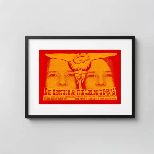 Janis Joplin with Big Brother & Holding Company 1968 Davis Music Poster