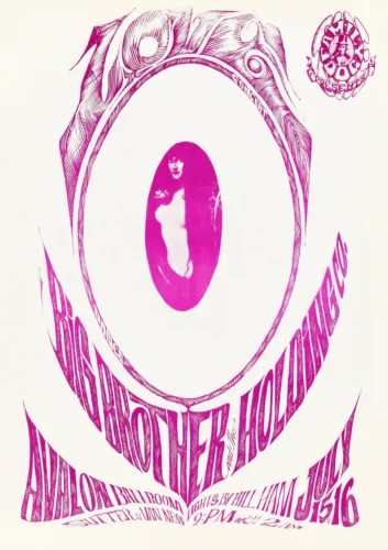 Janis Joplin with Big Brother, Love 1966 Avalon Ballroom Concert Poster