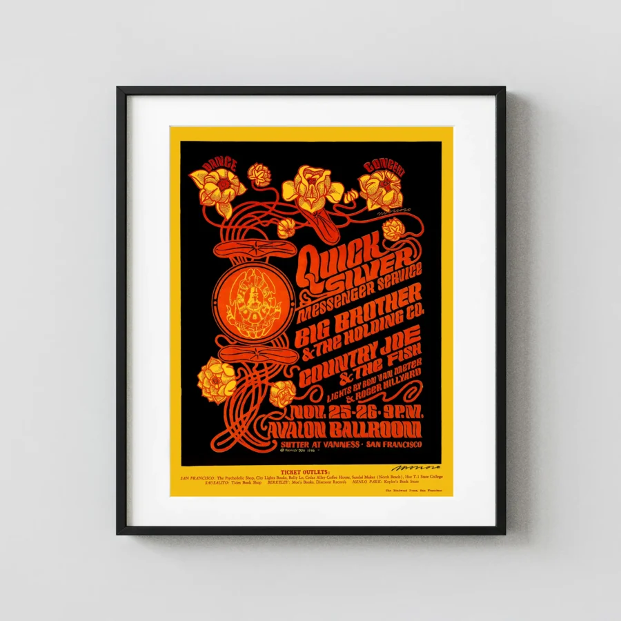 Janis Joplin, Big Brother 1966 Avalon Poster