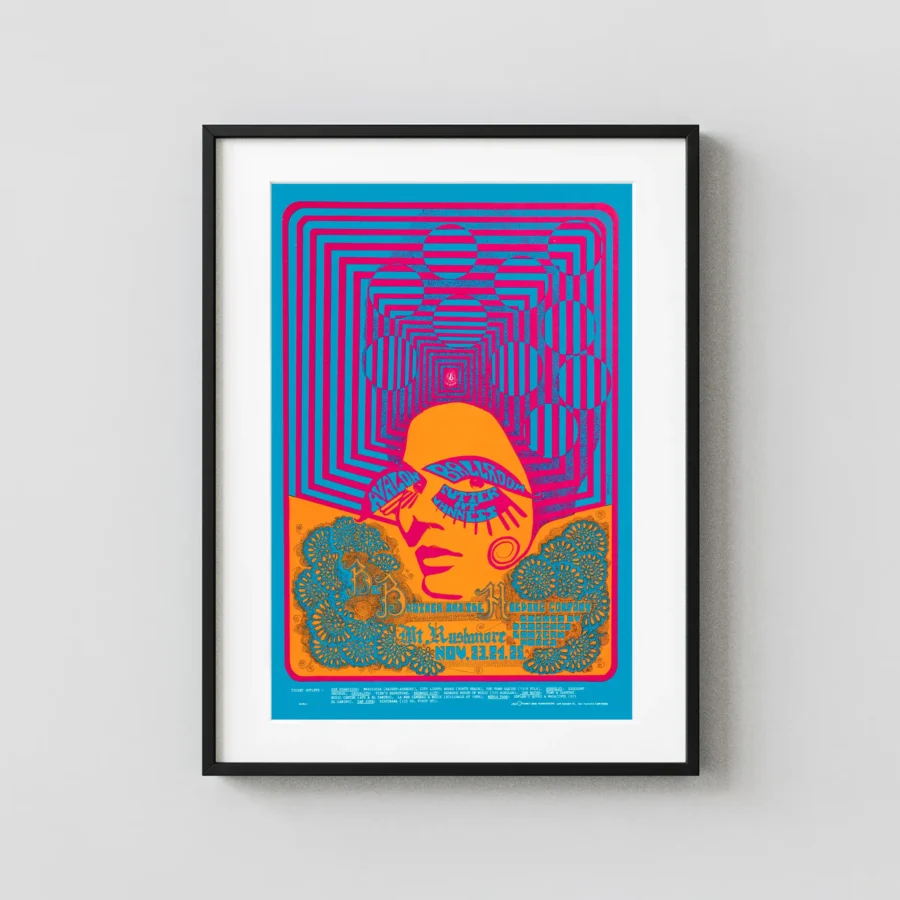 Janis Joplin, Big Brother & Holding Company 1967 Avalon Concert Poster