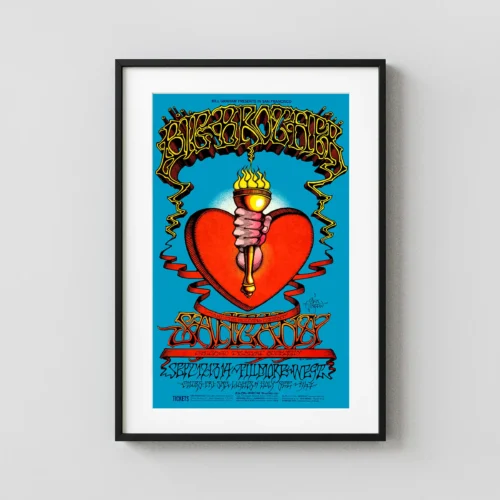 Janis Joplin, Big Brother, Santana, CTA 1968 Fillmore West Poster
