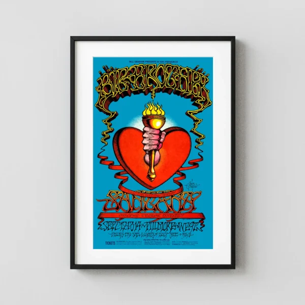 Janis Joplin, Big Brother, Santana, CTA 1968 Fillmore West Poster