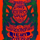 Jeff Beck Group with Rod Stewart & Ronnie Wood 1968 San Francisco Concert Poster