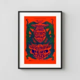 Jeff Beck Group with Rod Stewart & Ronnie Wood 1968 San Francisco Concert Poster