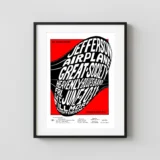 Jefferson Airplane 1966 Fillmore Concert Poster