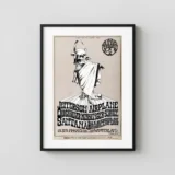 Jefferson Airplane 1970 Grateful Dead Benefit Concert Poster