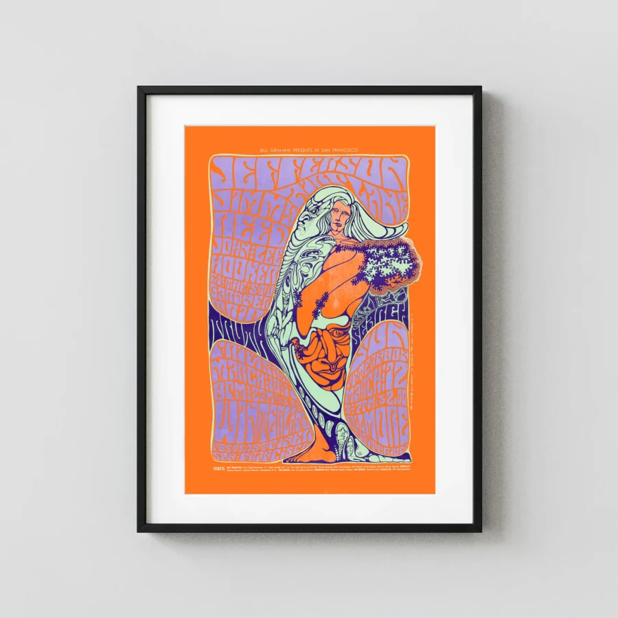 Jefferson Airplane, Jimmy Reed 1967 San Francisco Poster