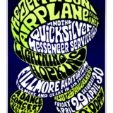Jefferson Airplane, Quicksilver 1966 Fillmore Poster