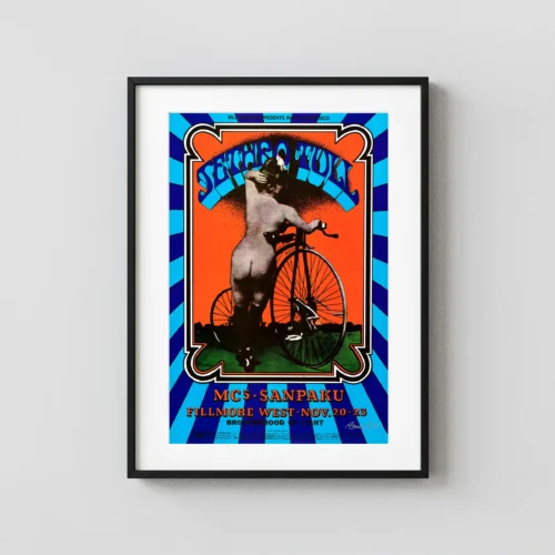 Jethro Tull, MC5 1969 Fillmore West Concert Poster