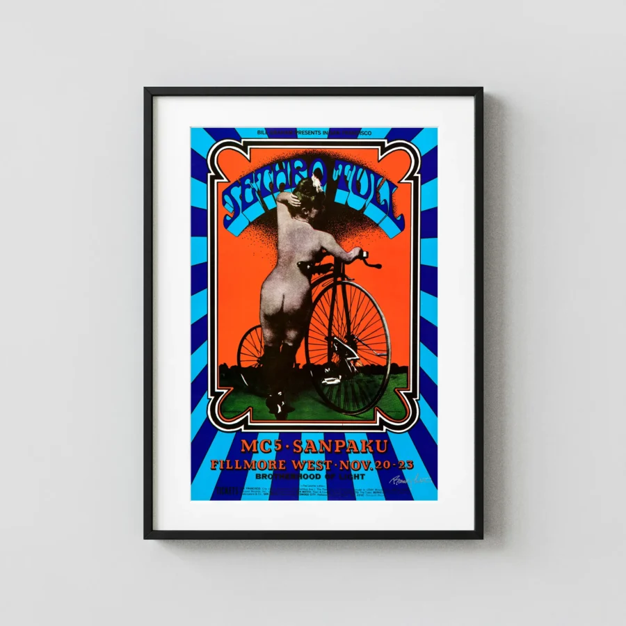Jethro Tull, MC5 1969 Fillmore West Concert Poster
