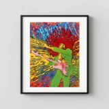 Jimi Hendrix 1960's Martin Sharp "Explosion" Head Shop Poster