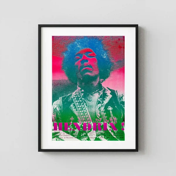 Jimi Hendrix 1969 Toronto, Canada, Drug-Bust Concert Poster