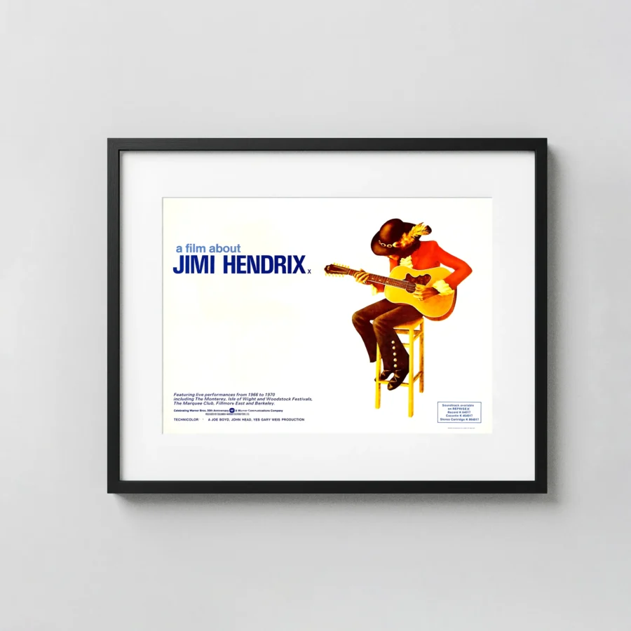 Jimi Hendrix (Columbia-Warner, 1973) Music Poster