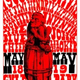 Jimi Hendrix Experience 1968 "Red Man on a Barrel" Day-Glo Concert Poster