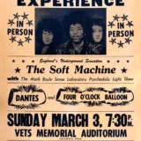 Jimi Hendrix Experience 1968 Columbus, OH "Firecracker" Concert Poster