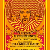Jimi Hendrix Experience 1968 Fillmore East Concert Poster