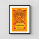 Jimi Hendrix Experience 1968 Fillmore East Concert Poster