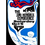 Jimi Hendrix Experience 1968 Honolulu, HI Concert Poster