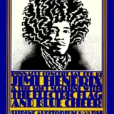 Jimi Hendrix Experience 1968 L.A. Shrine Auditorium Concert Poster