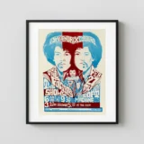 Jimi Hendrix Experience 1968 Madison, WI Concert Poster