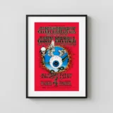 Jimi Hendrix Experience 1968 Second Printing "Flying Eyeball" Poster