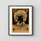 Jimi Hendrix Experience 1968 Tempe, AZ College Gym Concert Poster