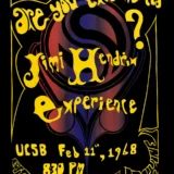 Jimi Hendrix Experience 1968 UCSB Santa Barbara, CA Concert Poster