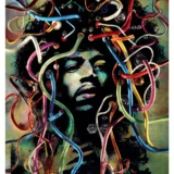 Jimi Hendrix Experience 1969 Gunther Kieser Famous 'Wire-Hair' Concert Poster