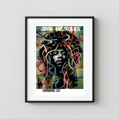 Jimi Hendrix Experience 1969 Gunther Kieser Famous 'Wire-Hair' Concert Poster