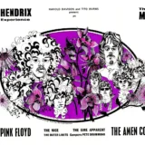 Jimi Hendrix Experience, Pink Floyd, the Move 1967 UK Concert Poster