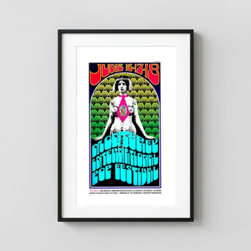 Jimi Hendrix, Janis Joplin, the Who - 1967 Monterey Pop Festival Standard Poster