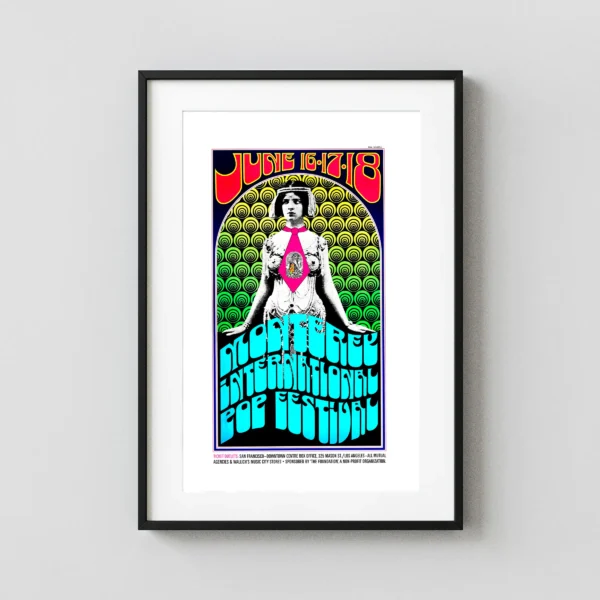 Jimi Hendrix, Janis Joplin, the Who - 1967 Monterey Pop Festival Standard Poster