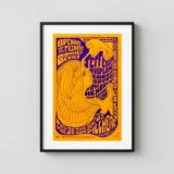 Jimi Hendrix, Jefferson Airplane 1967 Fillmore Concert Poster