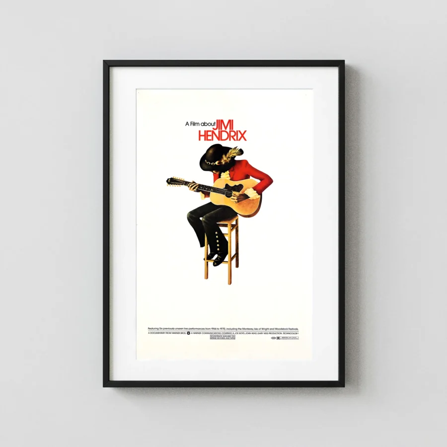 Jimi Hendrix (Warner Bros., 1973) Music Poster