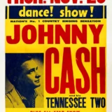 Johnny Cash, Carl Perkins 1957 Klamath Falls, OR Concert Poster