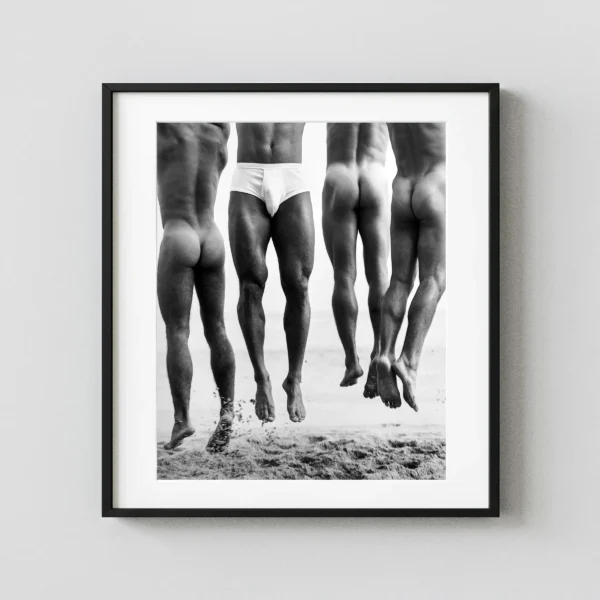 Jump Paradise Cove 1987 Nude Photography Print